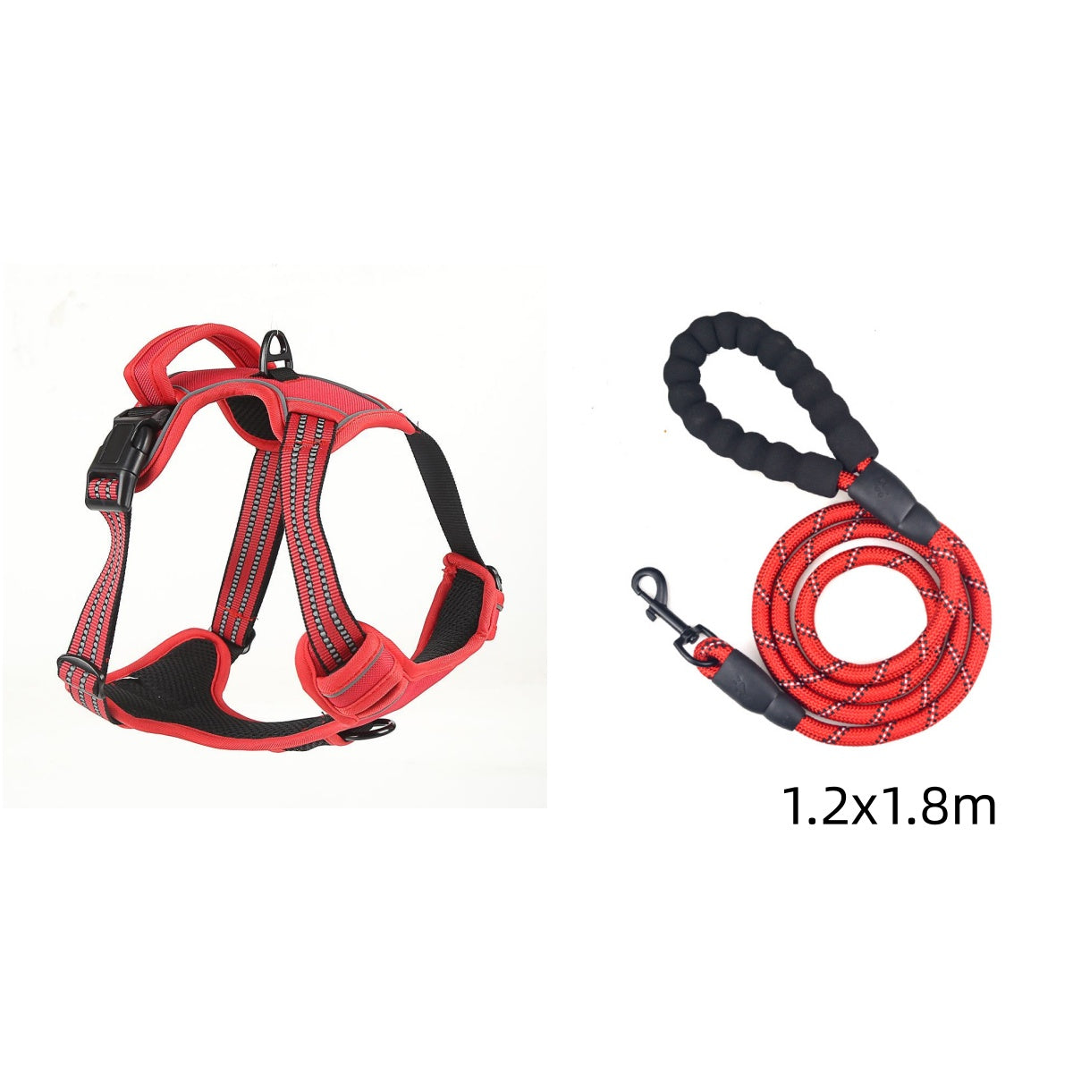Reflective No-Pull Dog Harness Vest — Single &amp; Set Options