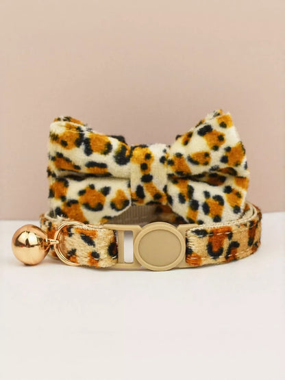 2 Piece Bow Tie Pet Collar with Bell
