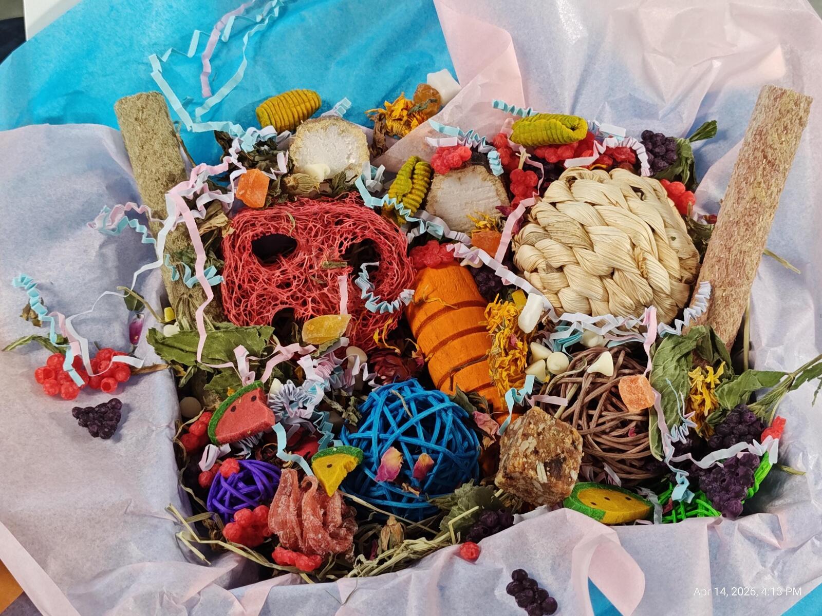 Play &amp; Chew Rodent Fun  "No More Boredom" Box - Rats, Mice, Gerbils, Hamsters...