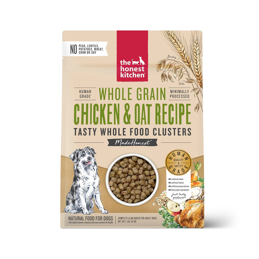 Honest Kitchen Clusters Whole Grain Chicken &amp; Oat Dog Food
