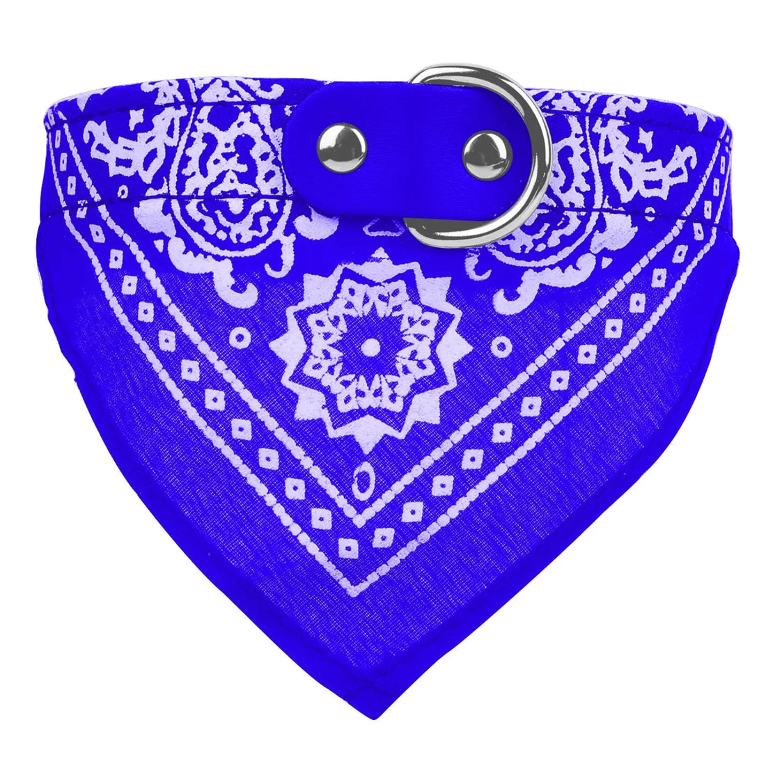 Adjustable Bandana Pet Collar Leather Triangle Scarf