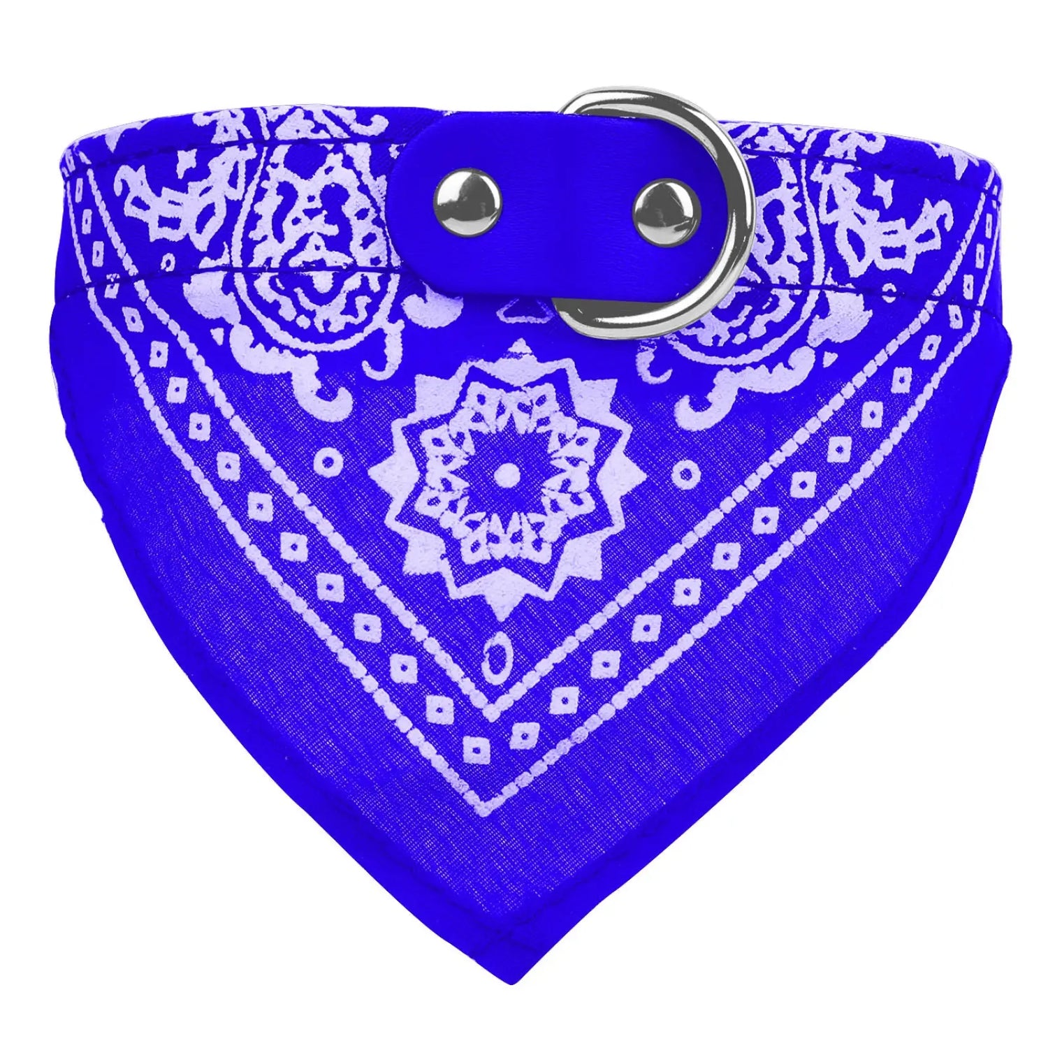 Adjustable Bandana Pet Collar Leather Triangle Scarf
