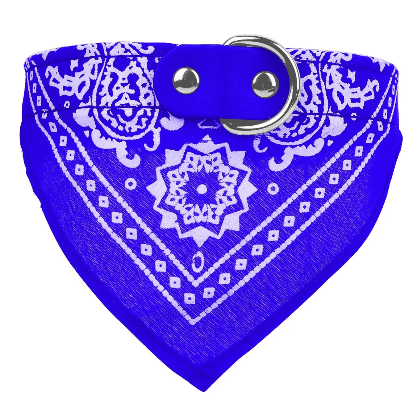 Adjustable Bandana Pet Collar Leather Triangle Scarf