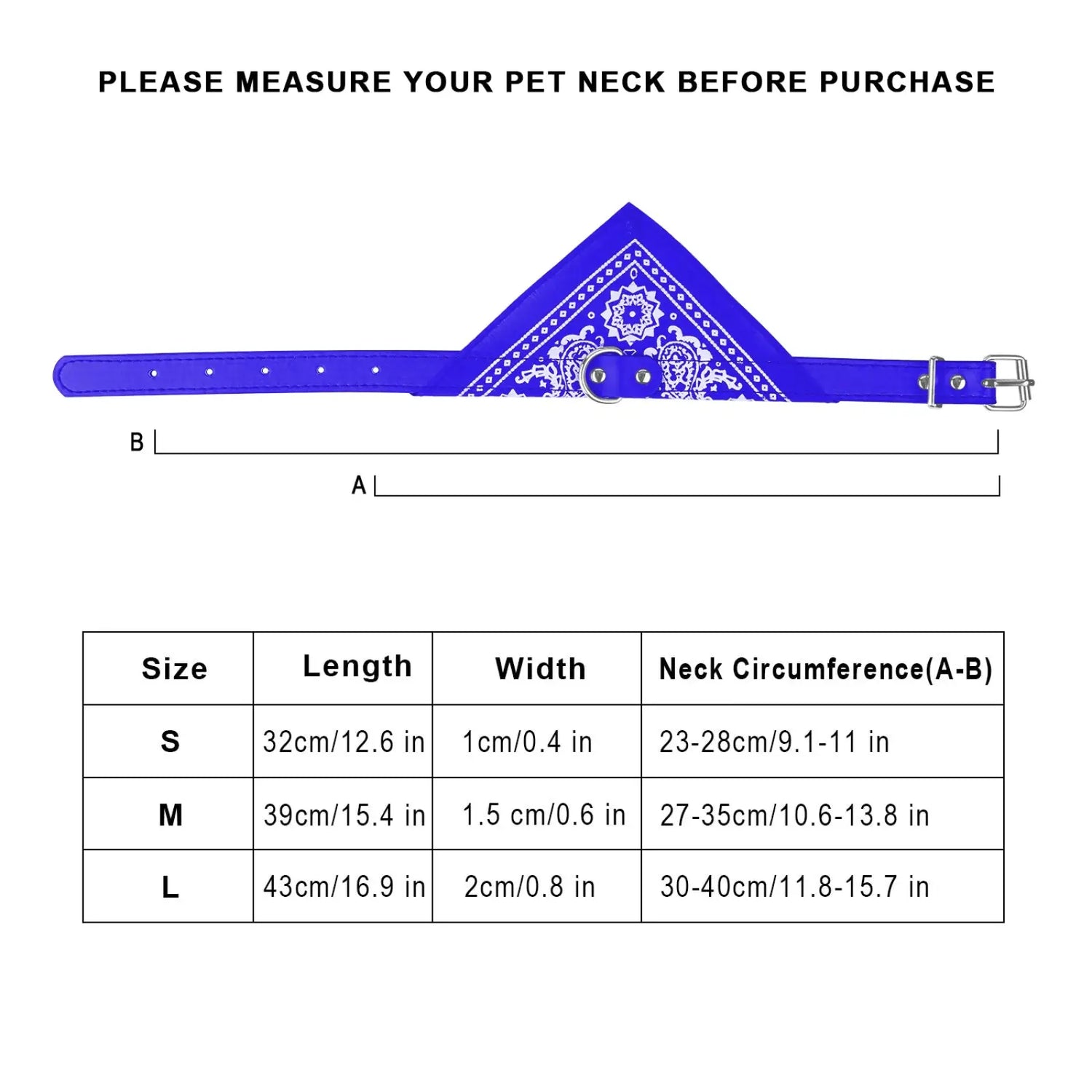Adjustable Bandana Pet Collar Leather Triangle Scarf