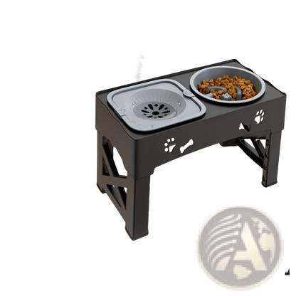 Adjustable Double Stainless Steel Pet Feeder Bowl