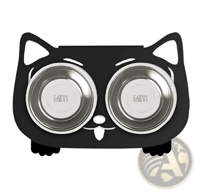 Adjustable Elevated Double Stainless Steel Pet Bowl