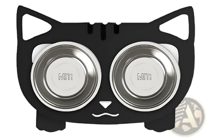 Adjustable Elevated Double Stainless Steel Pet Bowl