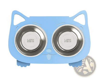 Adjustable Elevated Double Stainless Steel Pet Bowl