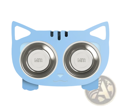 Adjustable Elevated Double Stainless Steel Pet Bowl