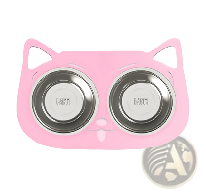 Adjustable Elevated Double Stainless Steel Pet Bowl