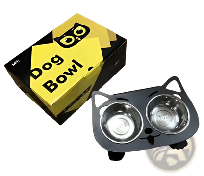 Adjustable Elevated Double Stainless Steel Pet Bowl