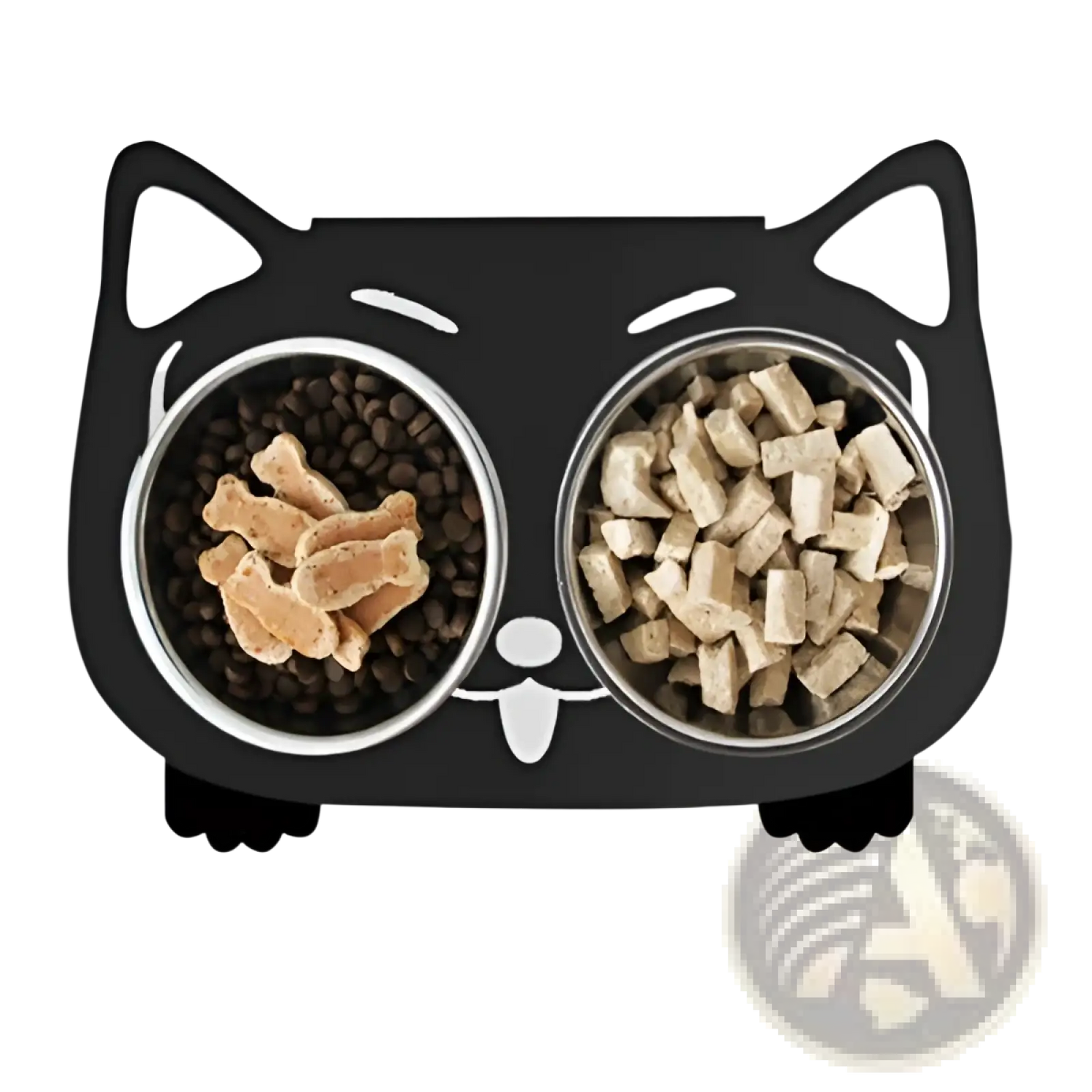 Adjustable Elevated Double Stainless Steel Pet Bowl