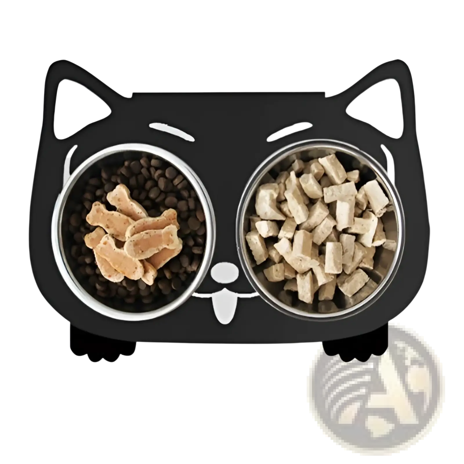Adjustable Elevated Double Stainless Steel Pet Bowl