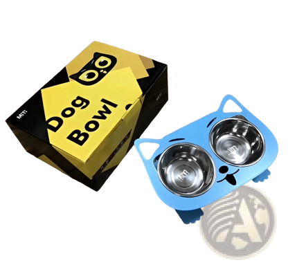 Adjustable Elevated Double Stainless Steel Pet Bowl