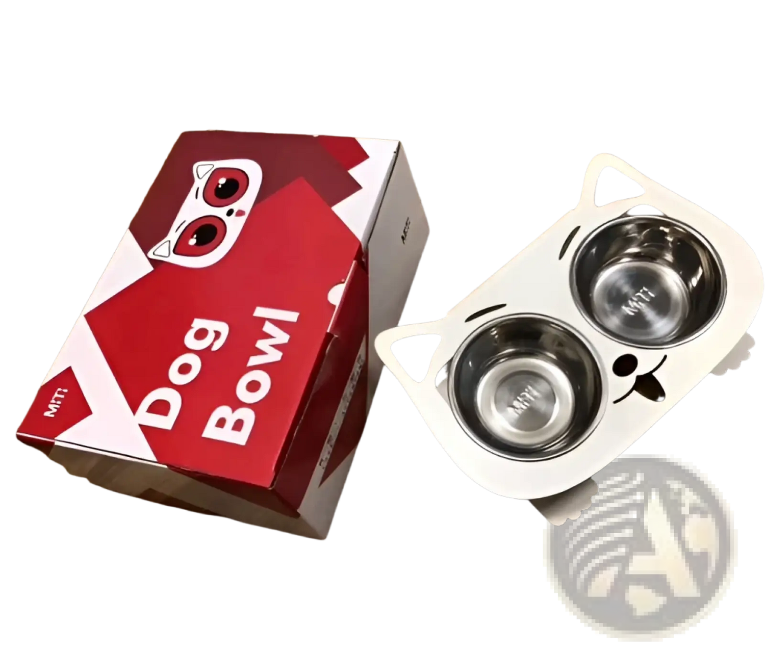 Adjustable Elevated Double Stainless Steel Pet Bowl
