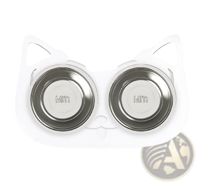 Adjustable Elevated Double Stainless Steel Pet Bowl