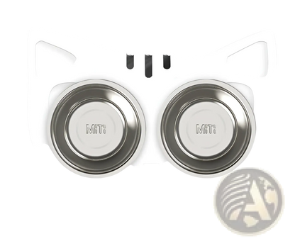 Adjustable Elevated Double Stainless Steel Pet Bowl