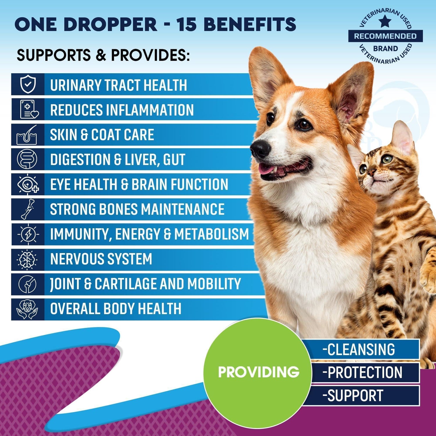 Cat &amp; Dog Liquid Multivitamin Glucosamine &amp; Cranberry