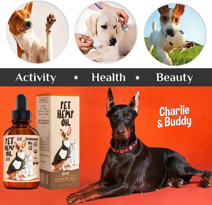 Hemp Oil for Dogs &amp; Cats Hip &amp; Joint &amp; Skin Support