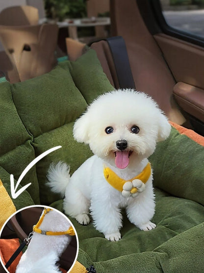 Comfortable &amp; Secure Pet Car Seat Bed
