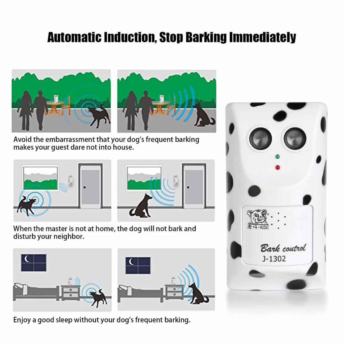 Anti Bark Device Ultrasonic Wall Mount Dog Repeller