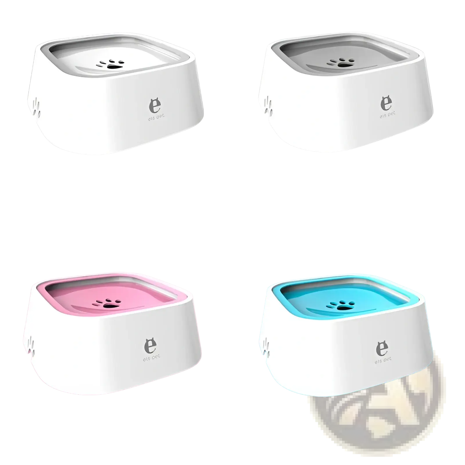Anti-splash Pet Floating Water Bowl 1.5l Capacity