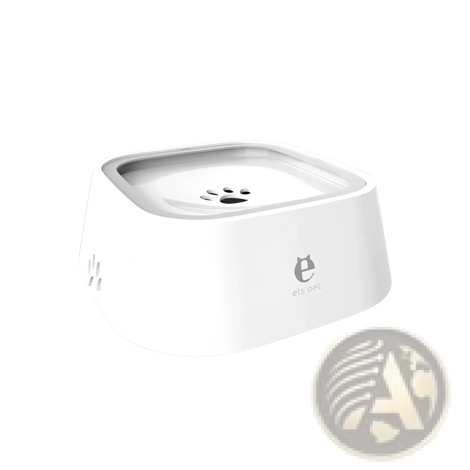 Anti-splash Pet Floating Water Bowl 1.5l Capacity