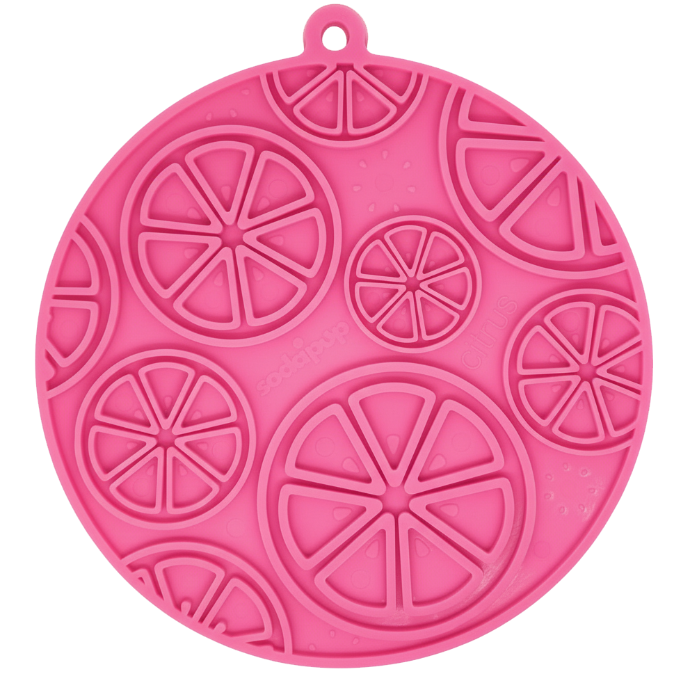 Citrus Design eMat - Enrichment Lick Mat For Dogs and Cats - with Suction Cups | USA Made