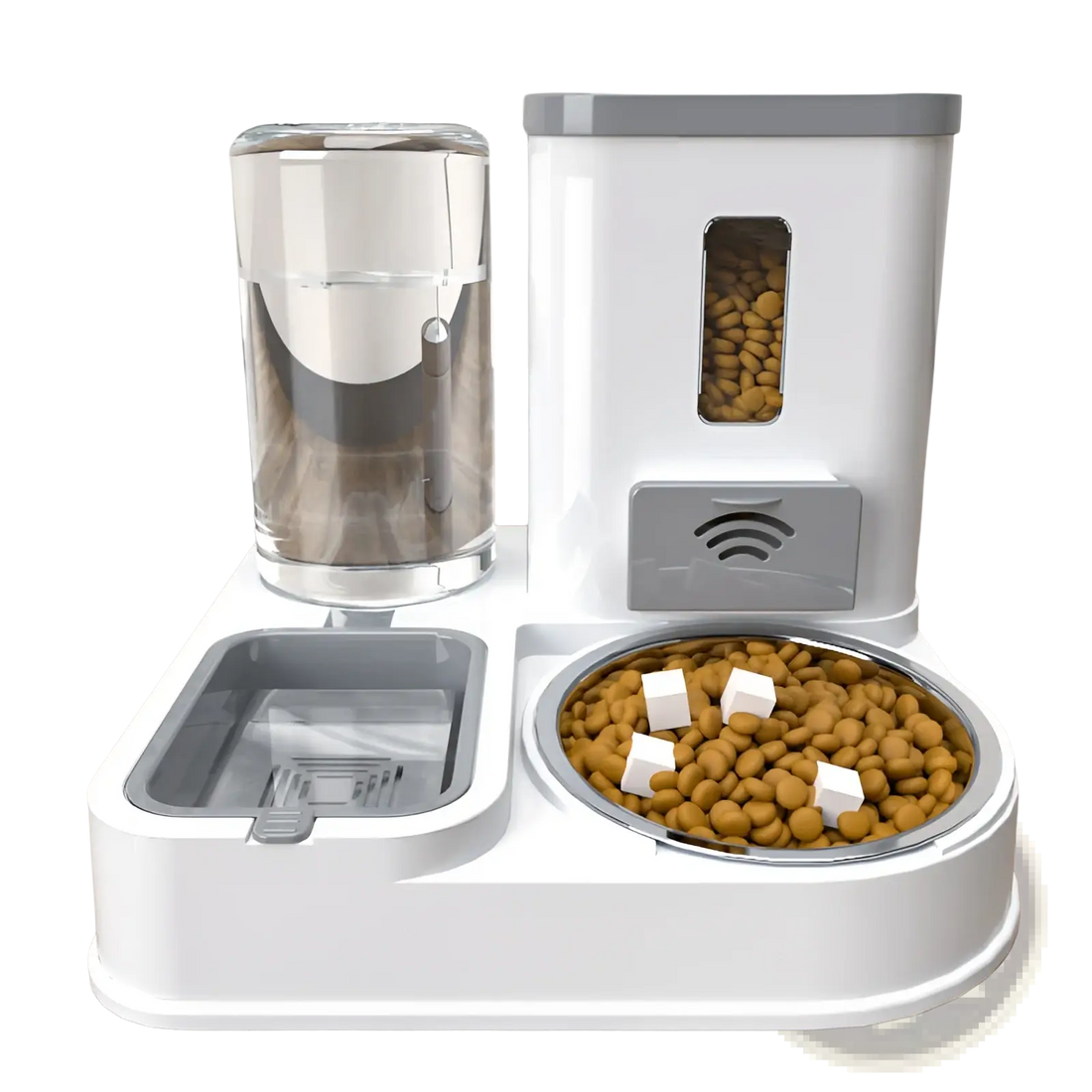 Automated Pet Feeder and Water Dispenser Station