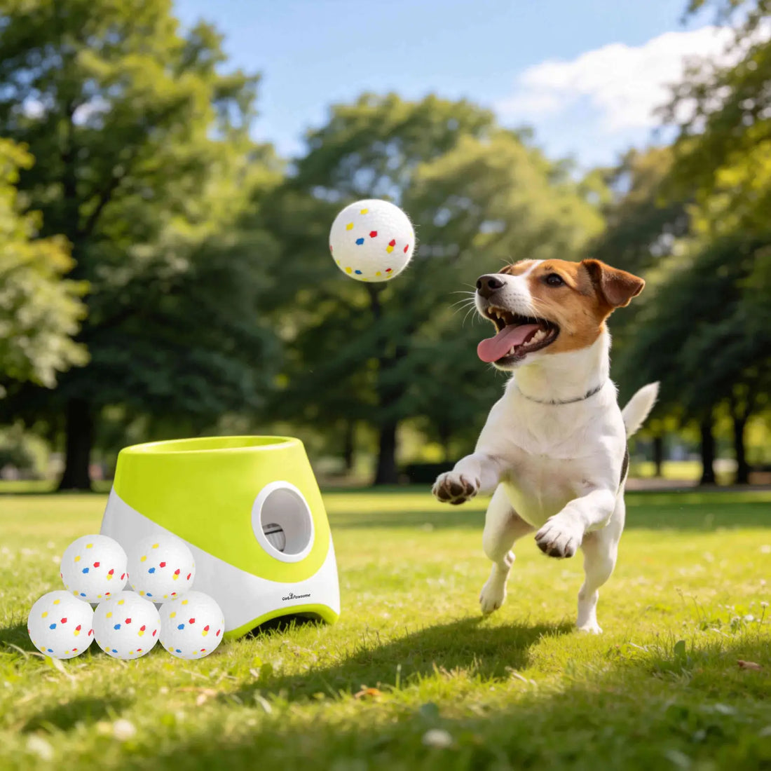 Automatic Dog Ball Launcher with 6 Etpu Balls 2200mah