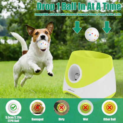 Automatic Dog Ball Launcher with 6 Etpu Balls 2200mah