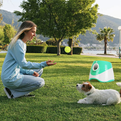 Automatic Dog Ball Launcher with 6 Tennis Balls