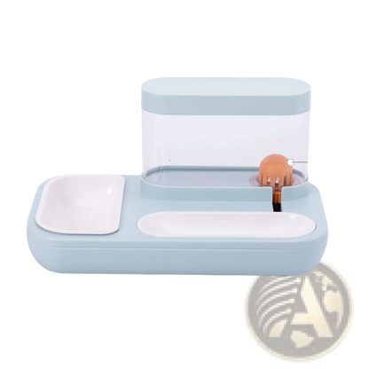 Automatic Pet Feeder and Water Dispenser Double Bowl