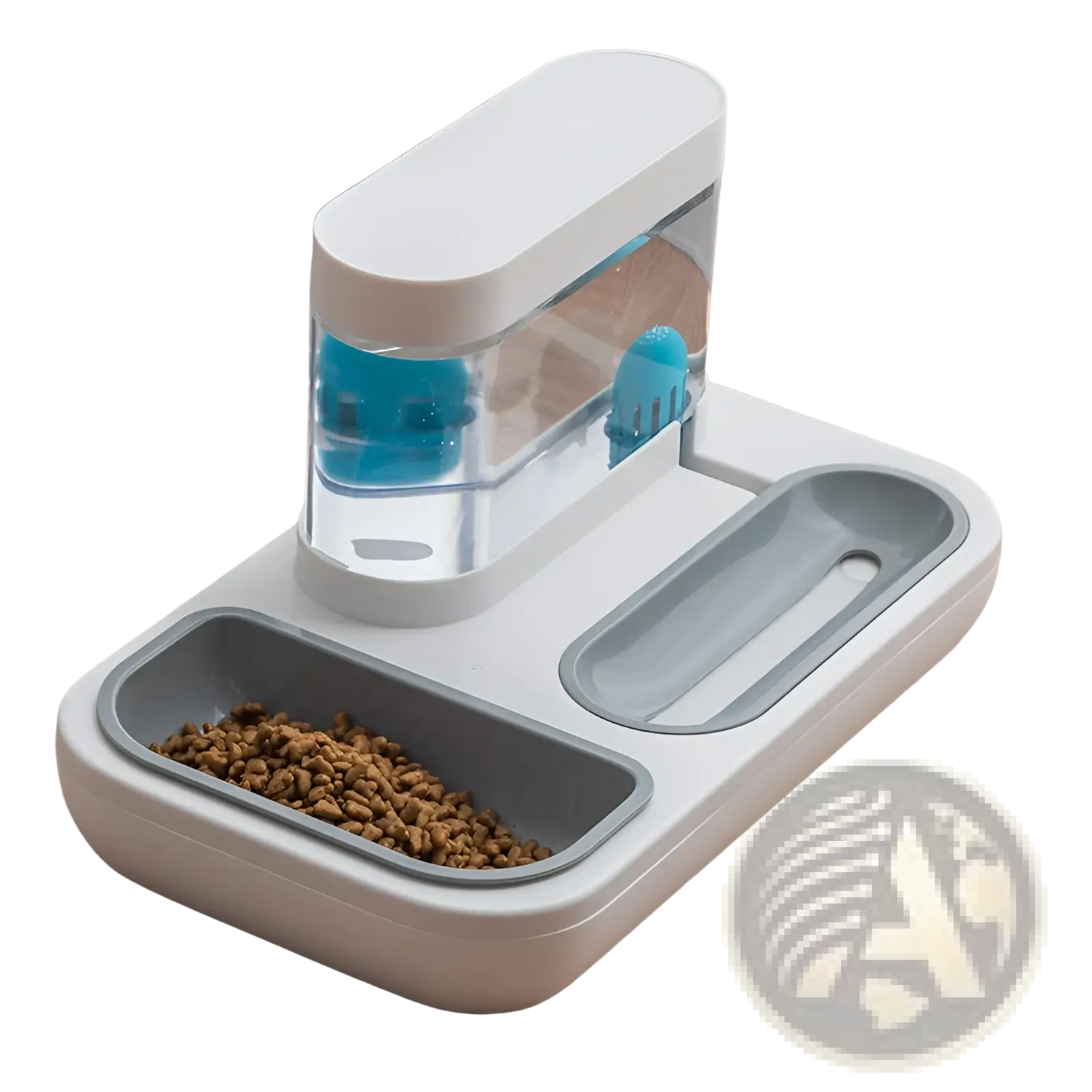 Automatic Pet Feeder and Water Dispenser Double Bowl