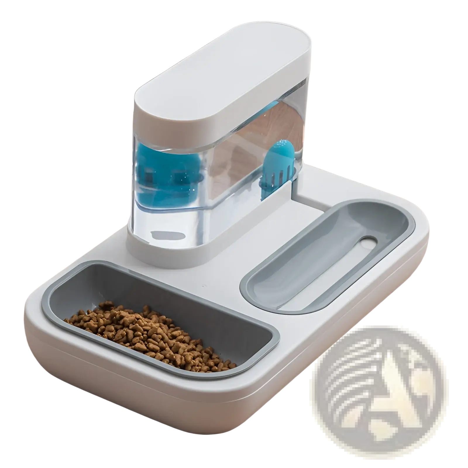 Automatic Pet Feeder and Water Dispenser Double Bowl
