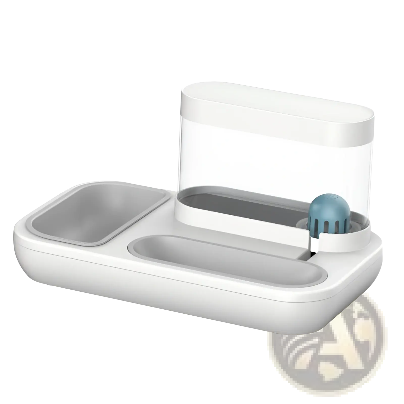 Automatic Pet Feeder and Water Dispenser Double Bowl