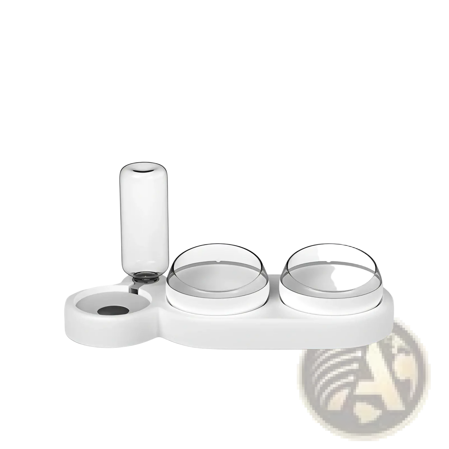 Automatic Pet Feeder and Water Fountain Double Bowl