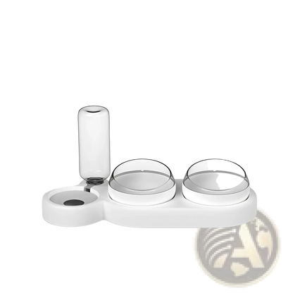 Automatic Pet Feeder and Water Fountain Double Bowl