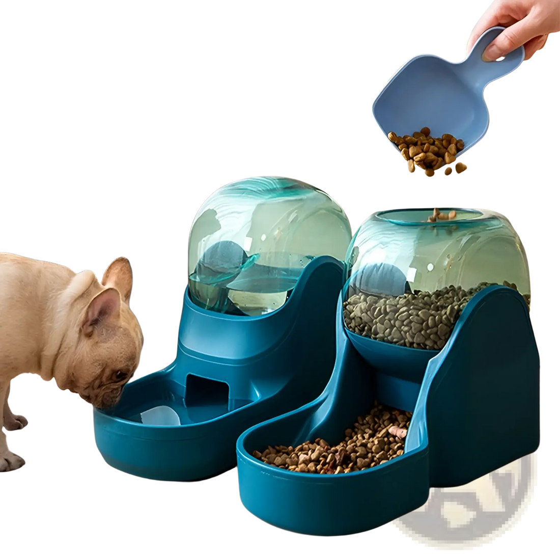 Automatic Pet Water Dispenser and Food Feeder Station