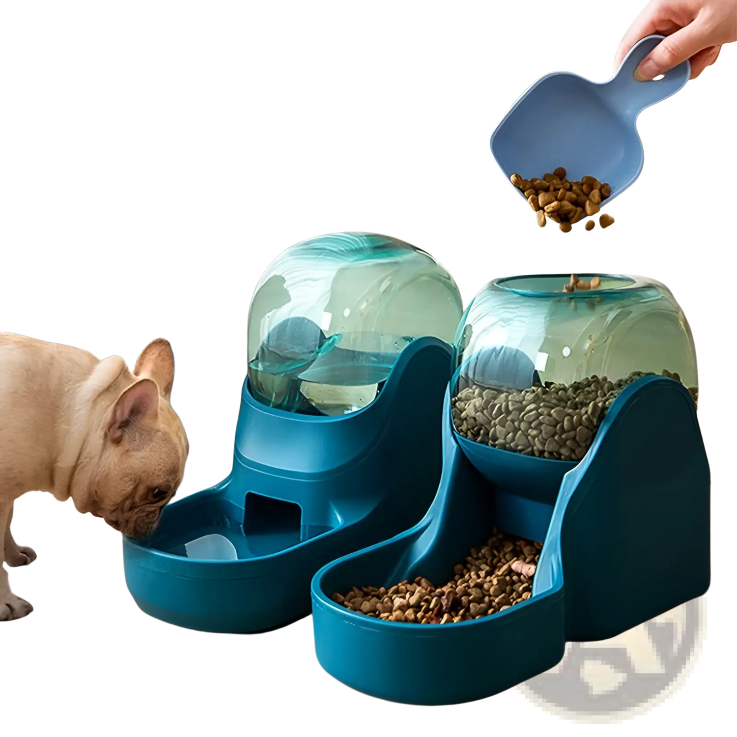Automatic Pet Water Dispenser and Food Feeder Station