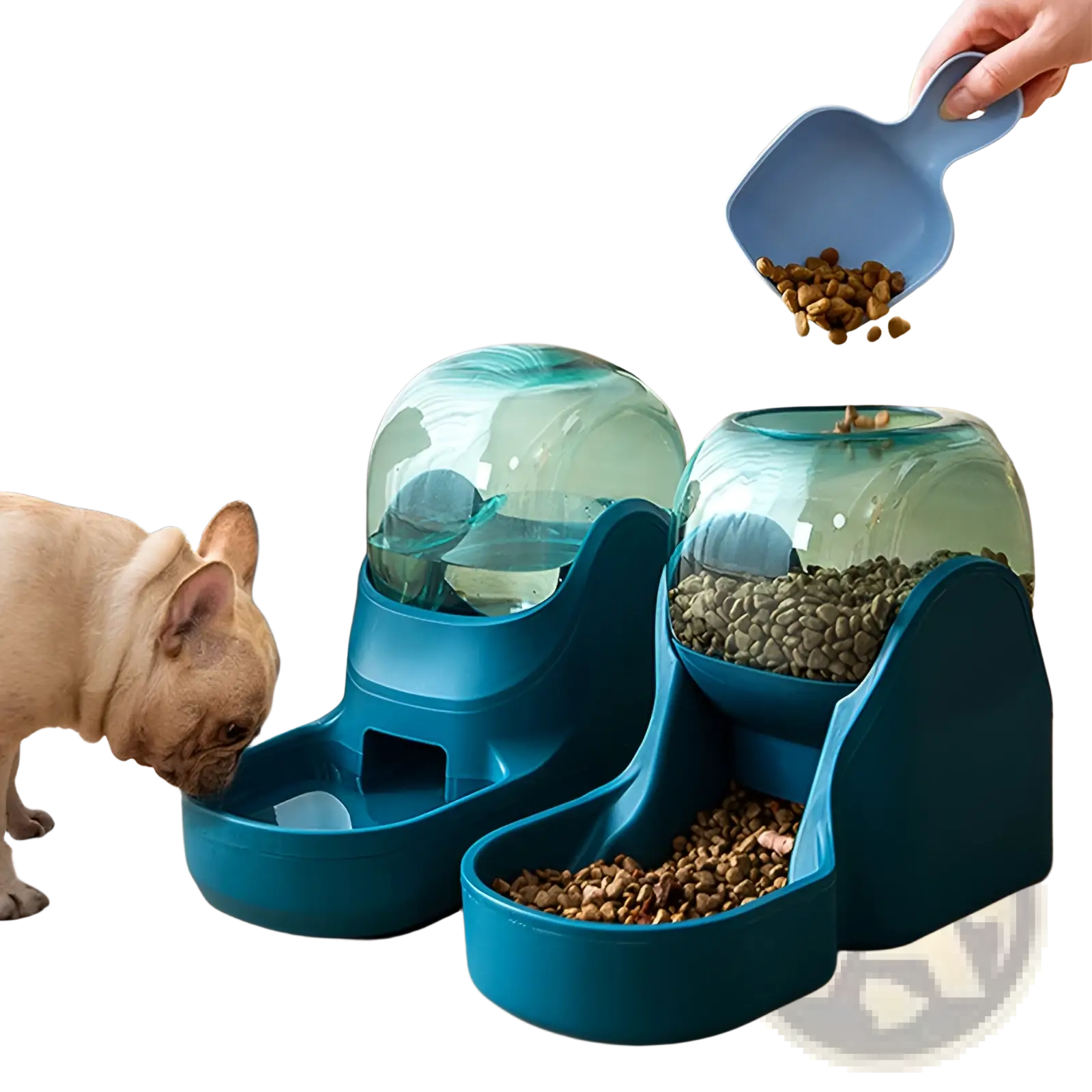Automatic Pet Water Dispenser and Food Feeder Station