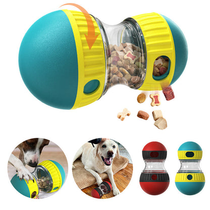 Dog Treat Dispensing Puzzle Toy – Slow Feeder Tumbler Ball | Adjustable Difficulty