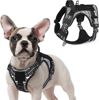 No Pull Tactical Dog Harness Molle Vest Adjustable Medium Large Dogs