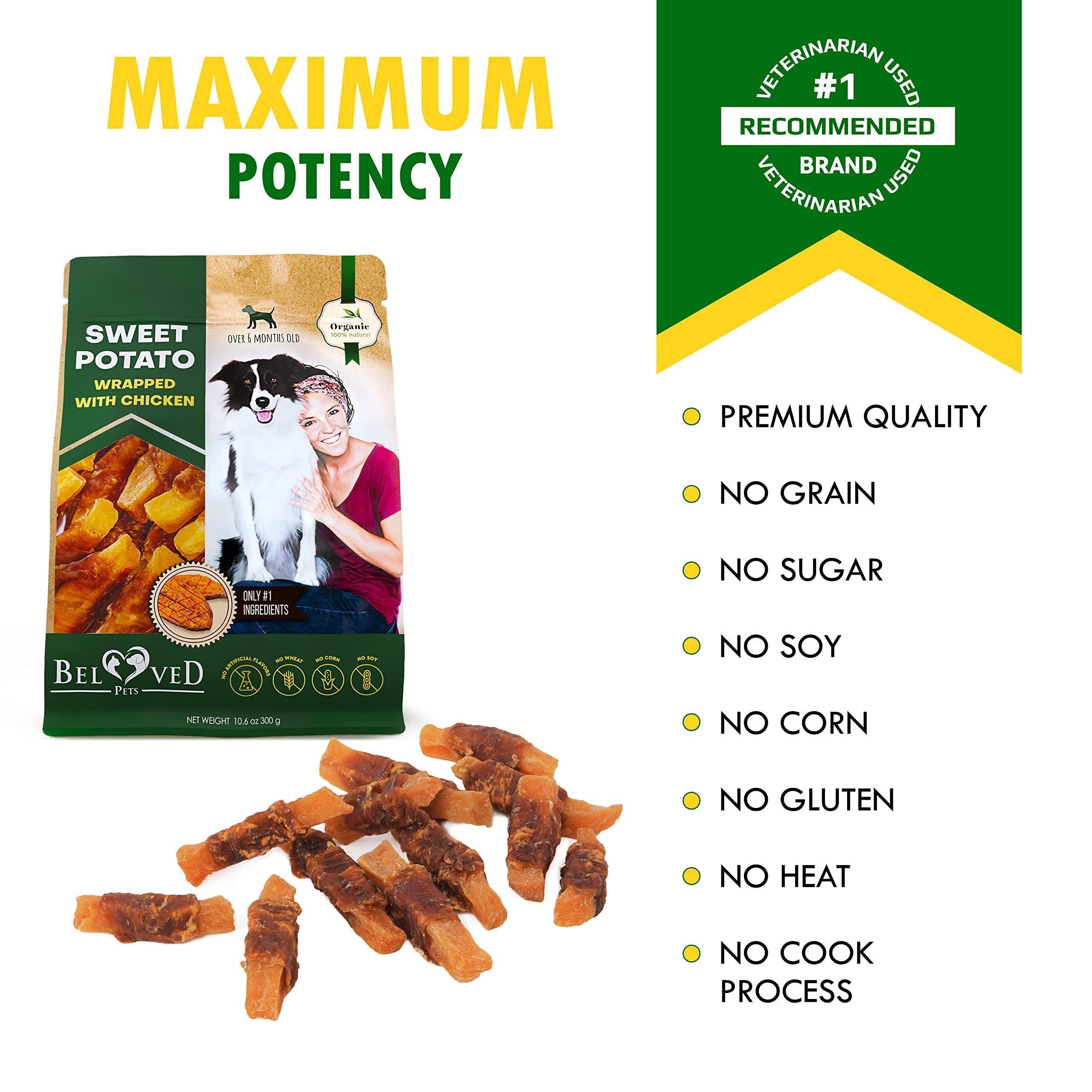 Sweet Potato &amp; Chicken Chews for Dogs Grain-Free Treats