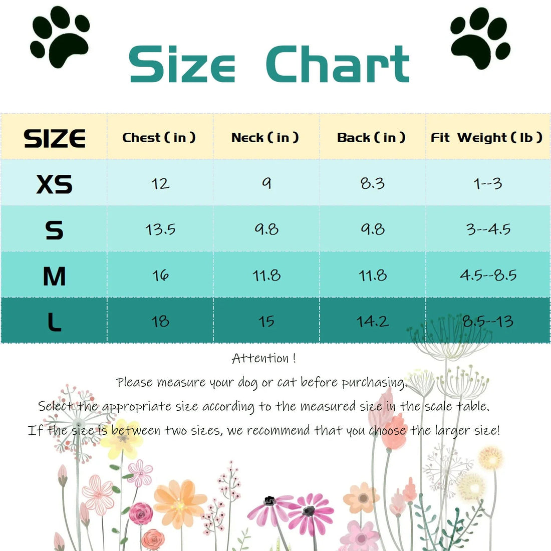 4 Packs Dog Shirts for Small Dog
