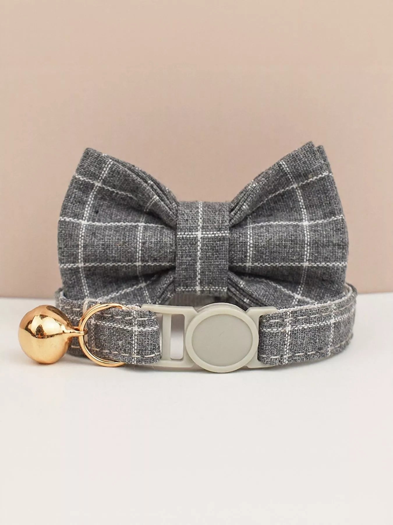 2 Piece Bow Tie Pet Collar with Bell