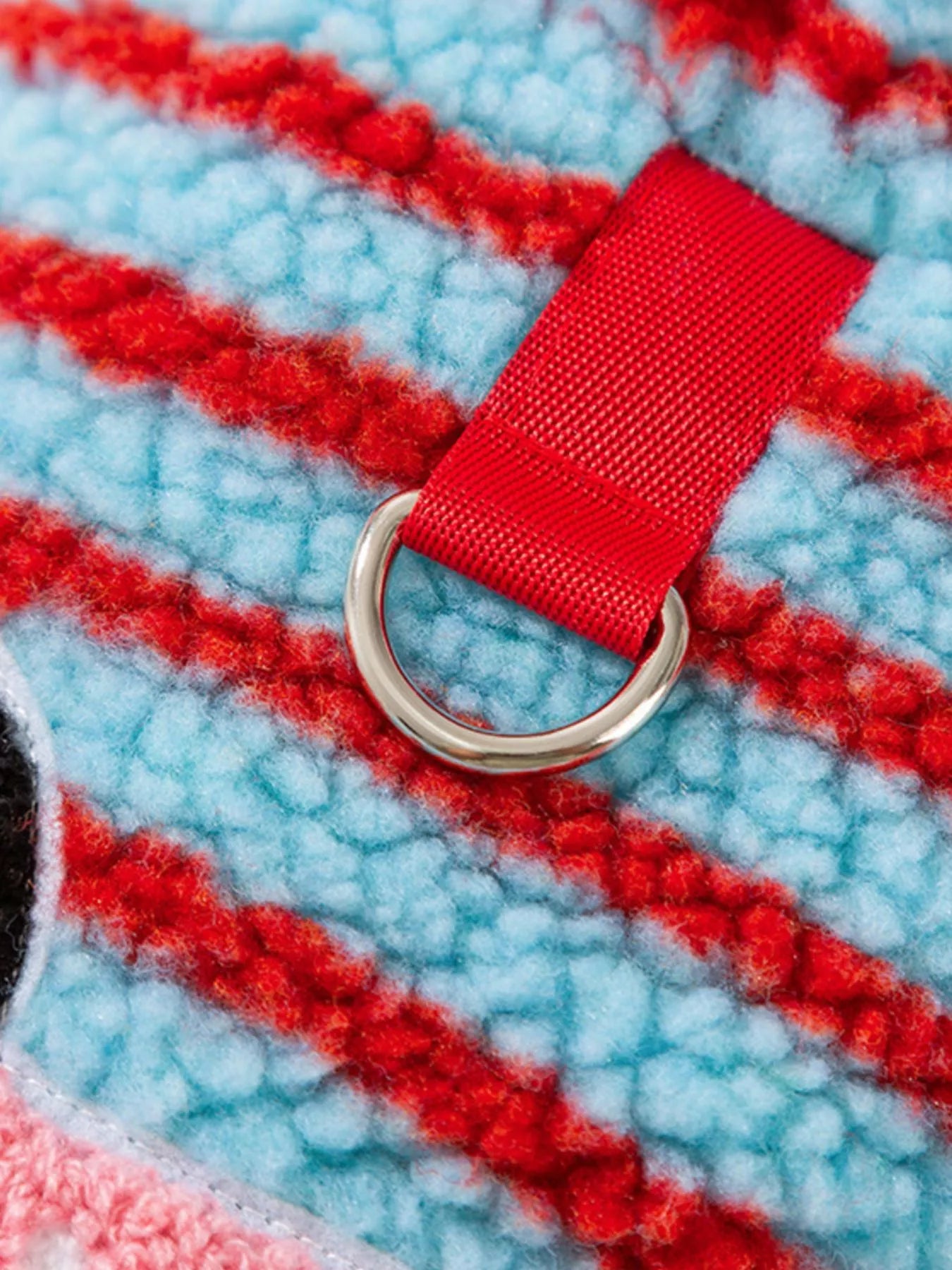 Striped Hooded Plush Pet Sweater