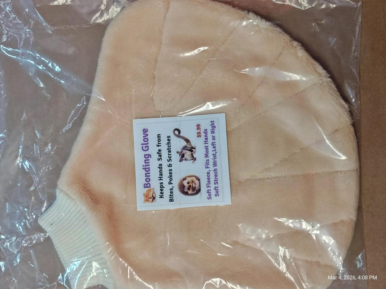Bonding No-Bite Super Soft Fleece Glove for Small Pets – Cozy Comfort by PNC Family Finds