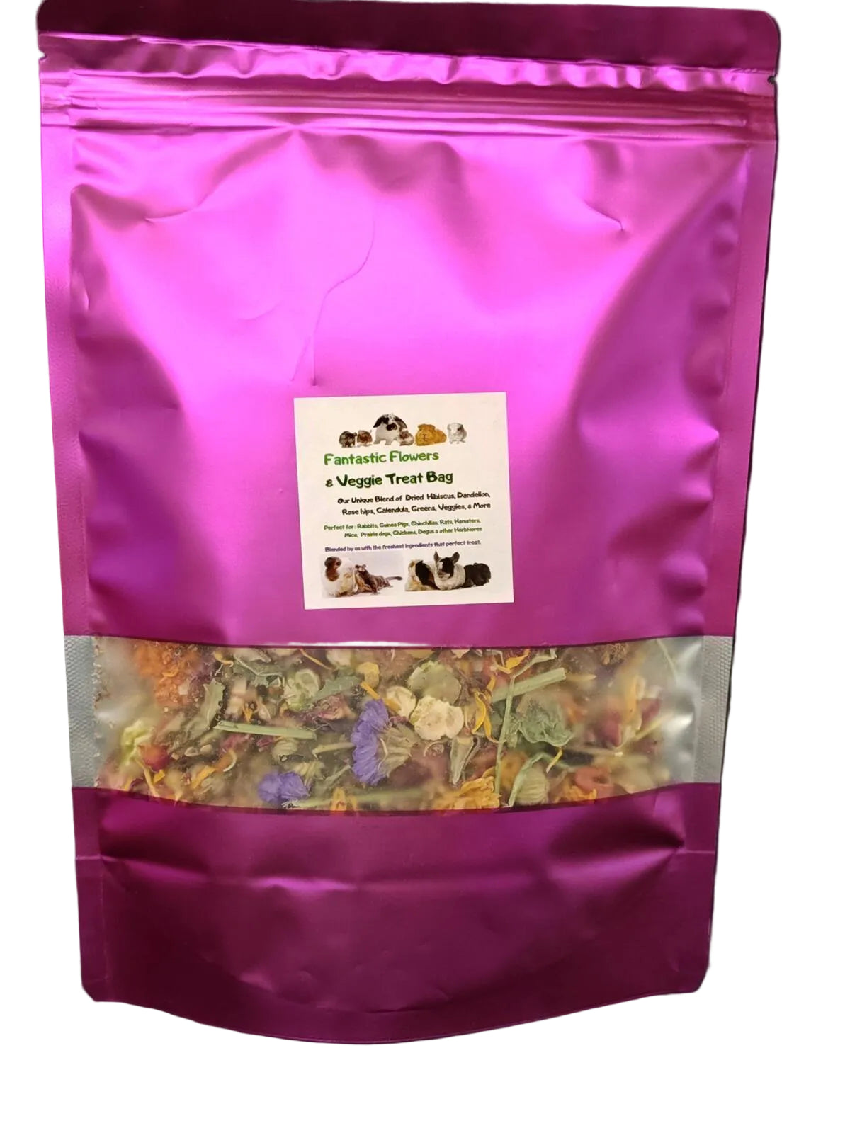 Fantastic Flowers &amp; Veggie Blend for Chinchillas, Guinea Pigs &amp; Rabbits &amp; More