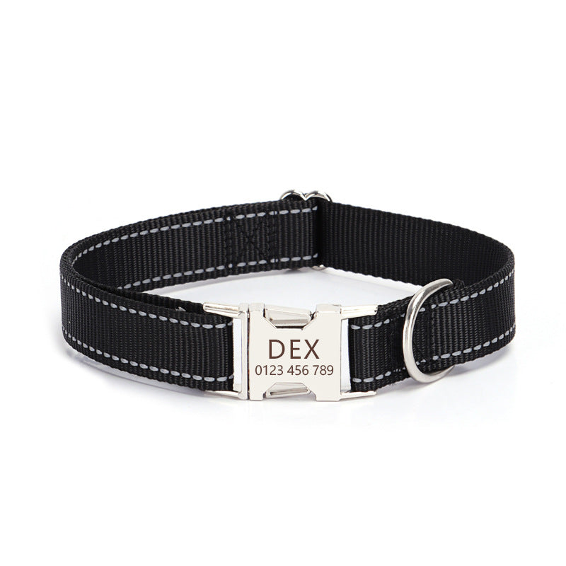 Nylon Reflective String Dog Collar